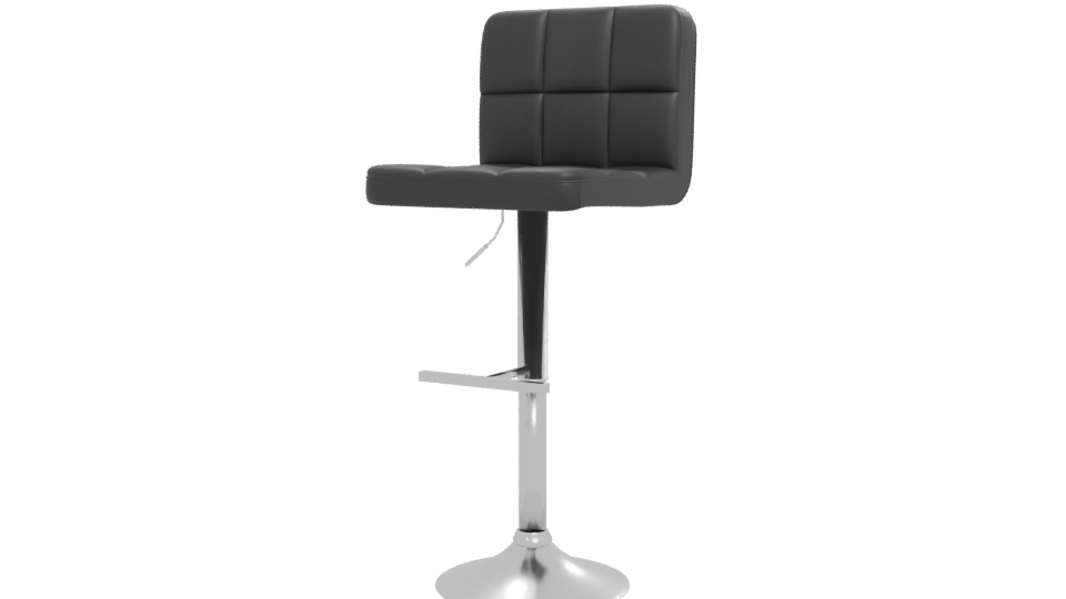 Stylish Adjustable Bar Stool 3D - Professional 3D Model Render 12