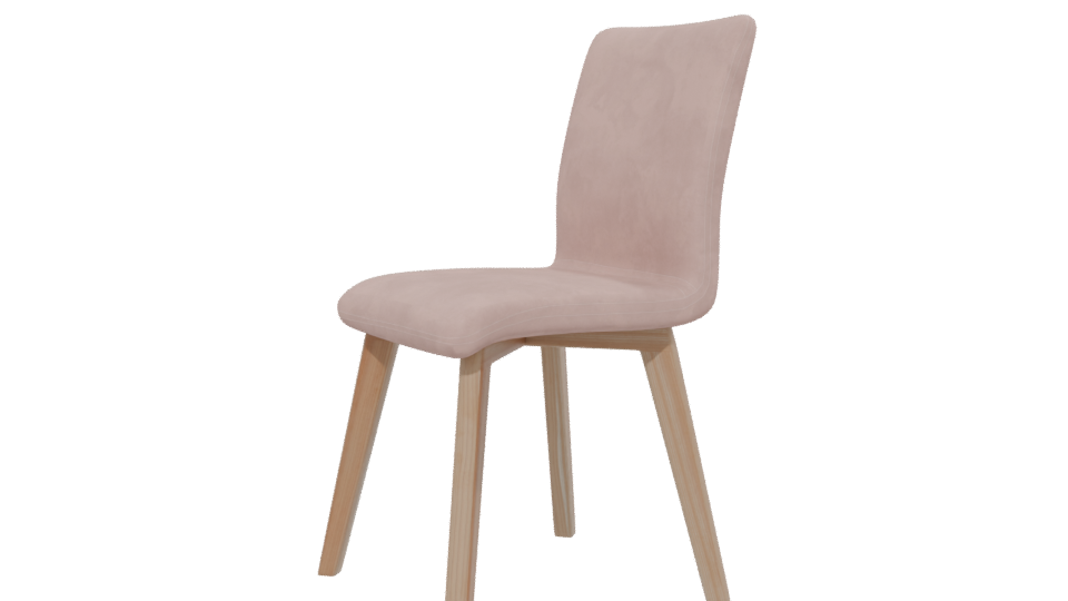 Stylish Minimalist Dining Chair 3D - Professional 3D Model Render 13