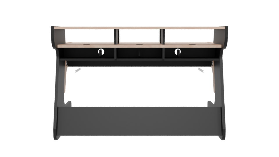 Contemporary Ergonomic Office Desk 3D Model - Professional 3D Model Render 5