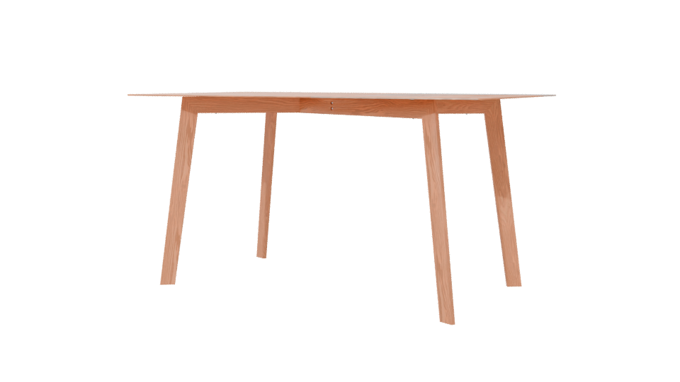 Modern Glass Top Dining Table 3D Model - Professional 3D Model Render 6