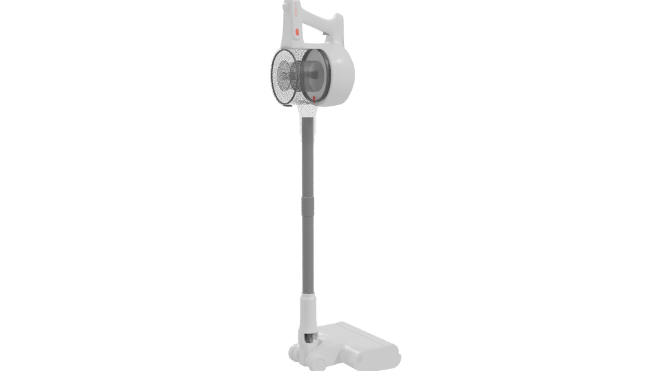 Compact Cordless Vacuum Cleaner Model - Professional 3D Model Render 10