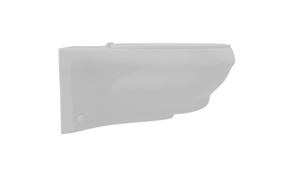 Stylish Modern Toilet Model - Professional 3D Model Render 8