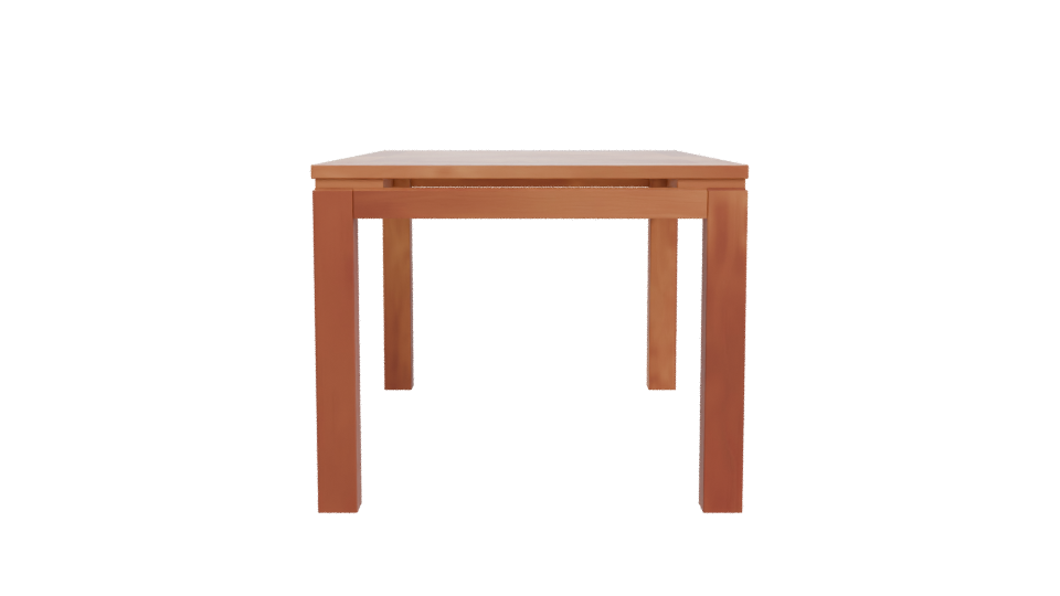 Stylish Wooden Dining Table 3D Model - Professional 3D Model Render 11