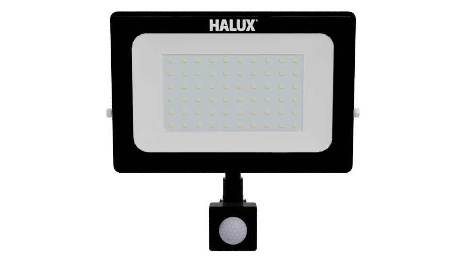 LED Floodlight with Motion Sensor - Professional 3D Model Render 11