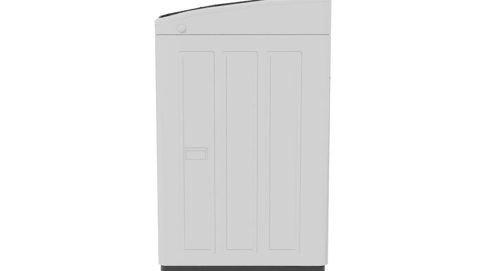 Top-Loading Washing Machine 3D Model - Professional 3D Model Render 2