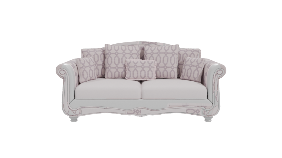 Elegant Vintage Sofa 3D Model - Professional 3D Model Render 11