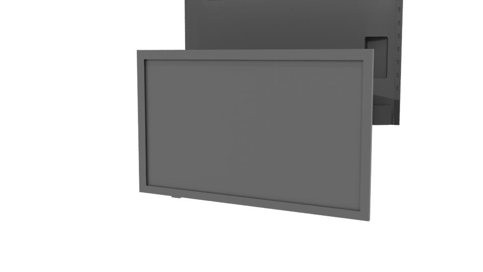 Sleek Modern TV Display Model - Professional 3D Model Render 6