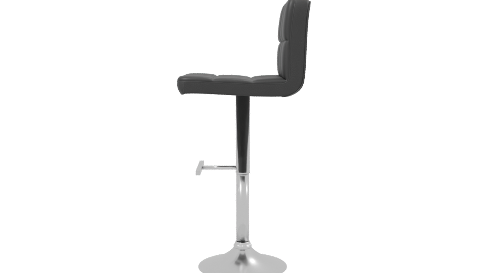 Stylish Adjustable Bar Stool 3D - Professional 3D Model Render 2