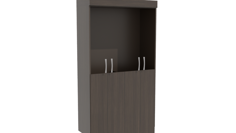 Elegant Wooden Storage Cabinet 3D - Professional 3D Model Render 10