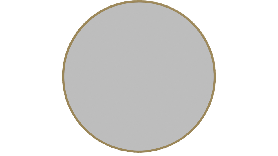 Elegant Round Mirror 3D Model - Professional 3D Model Render 11