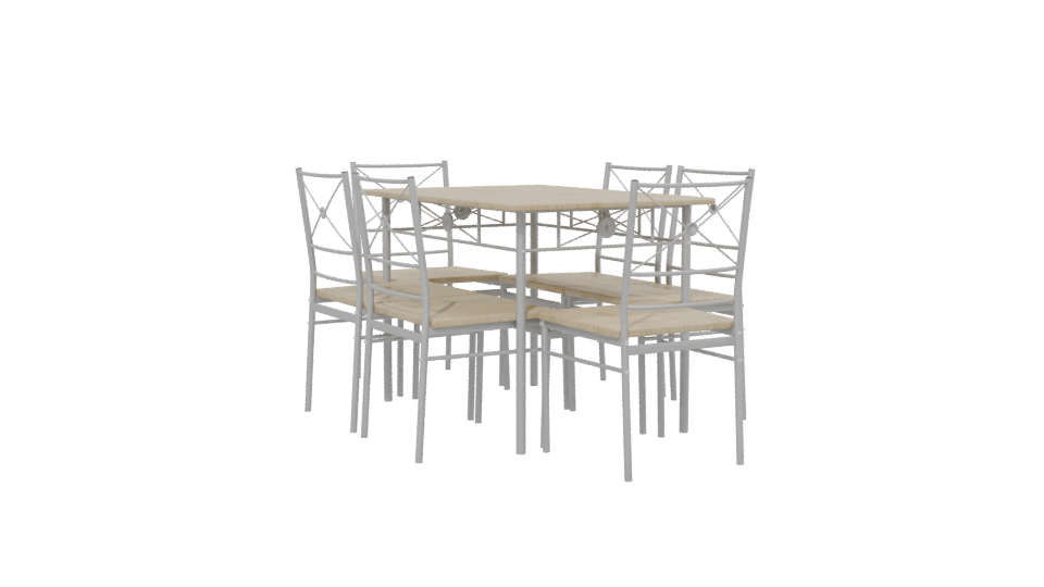 Stylish Dining Table Set 3D - Professional 3D Model Render 13
