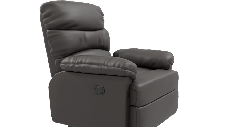 Stylish Reclining Chair Model - Professional 3D Model Render 9