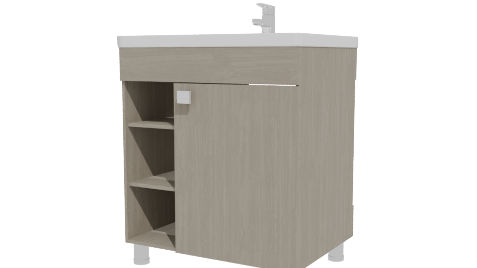 Modern Bathroom Vanity 3D Model - Professional 3D Model Render 12