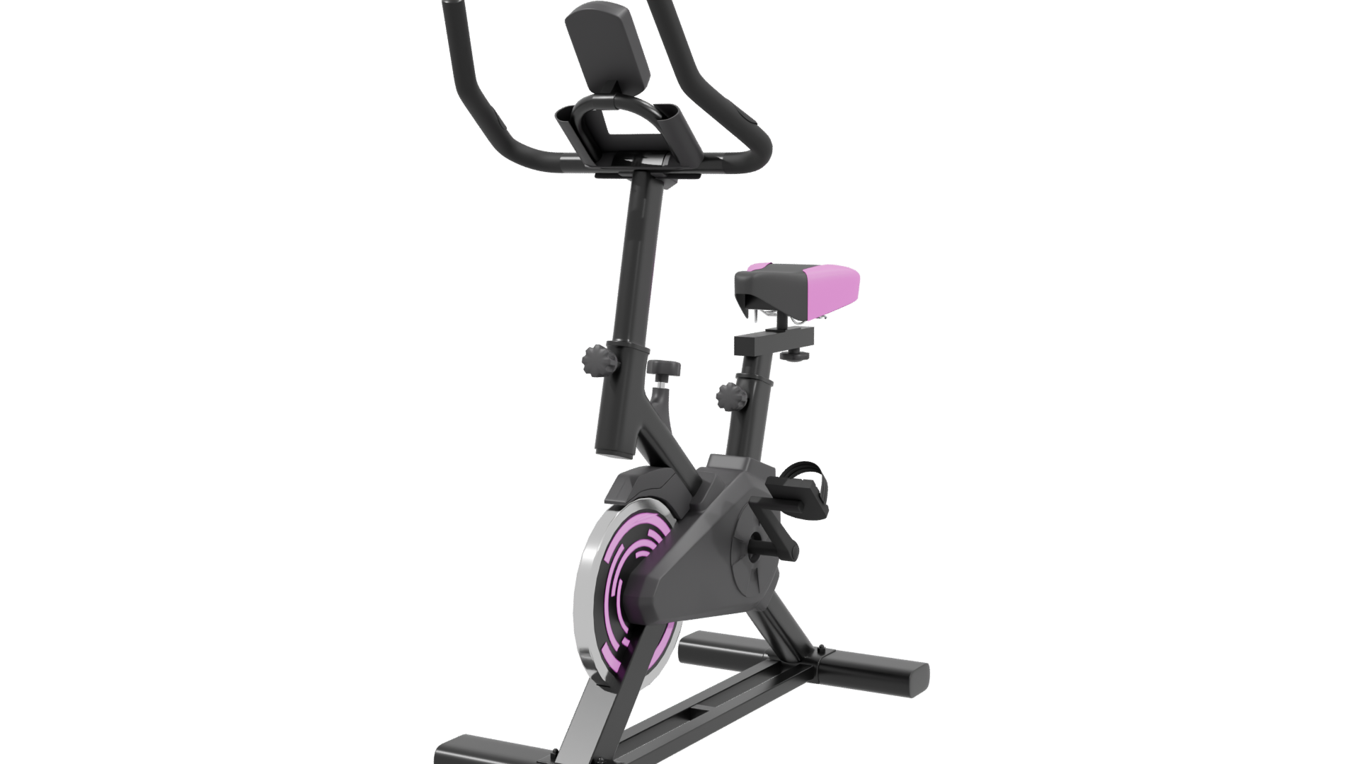 Stylish Home Exercise Bike 3D Model - Professional 3D Model Render 3