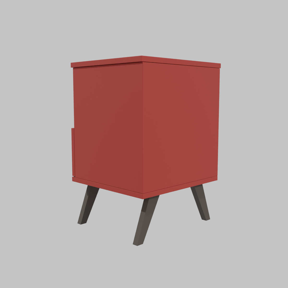 Velador 1 cajón Rojo