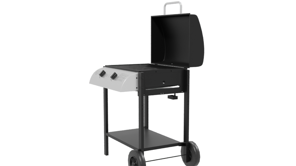 Outdoor Gas Grill 3D Model - Professional 3D Model Render 13