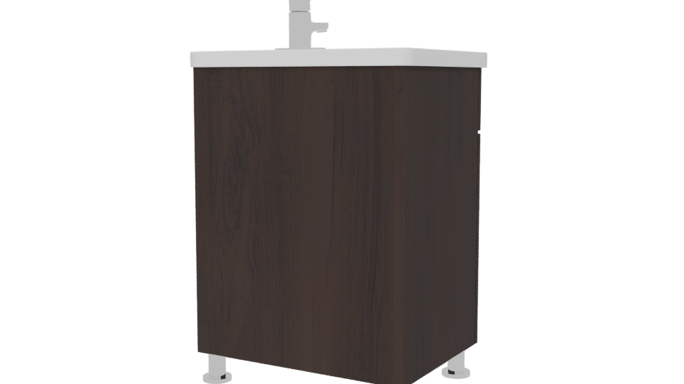 Contemporary Bathroom Vanity Unit 3D - Professional 3D Model Render 6