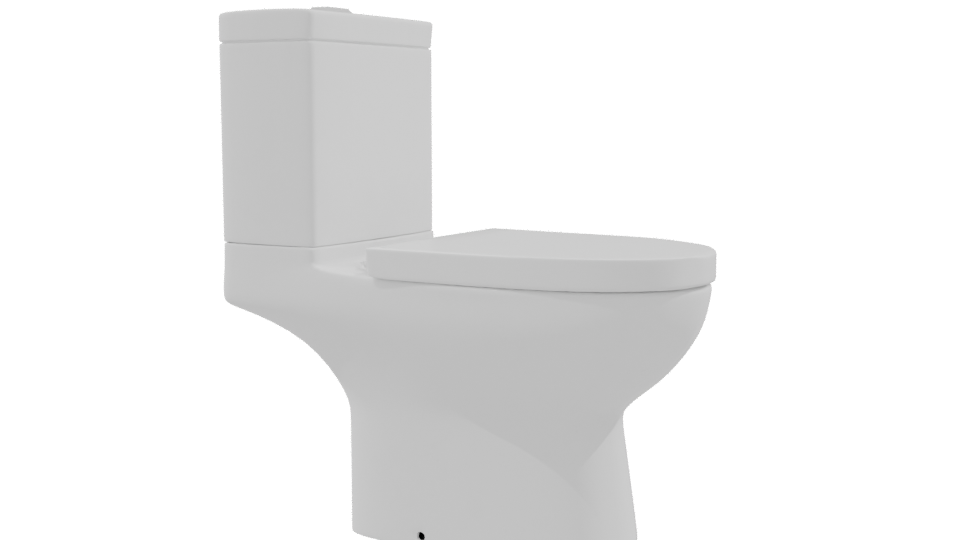 Modern Bathroom Toilet 3D Model - Professional 3D Model Render 9