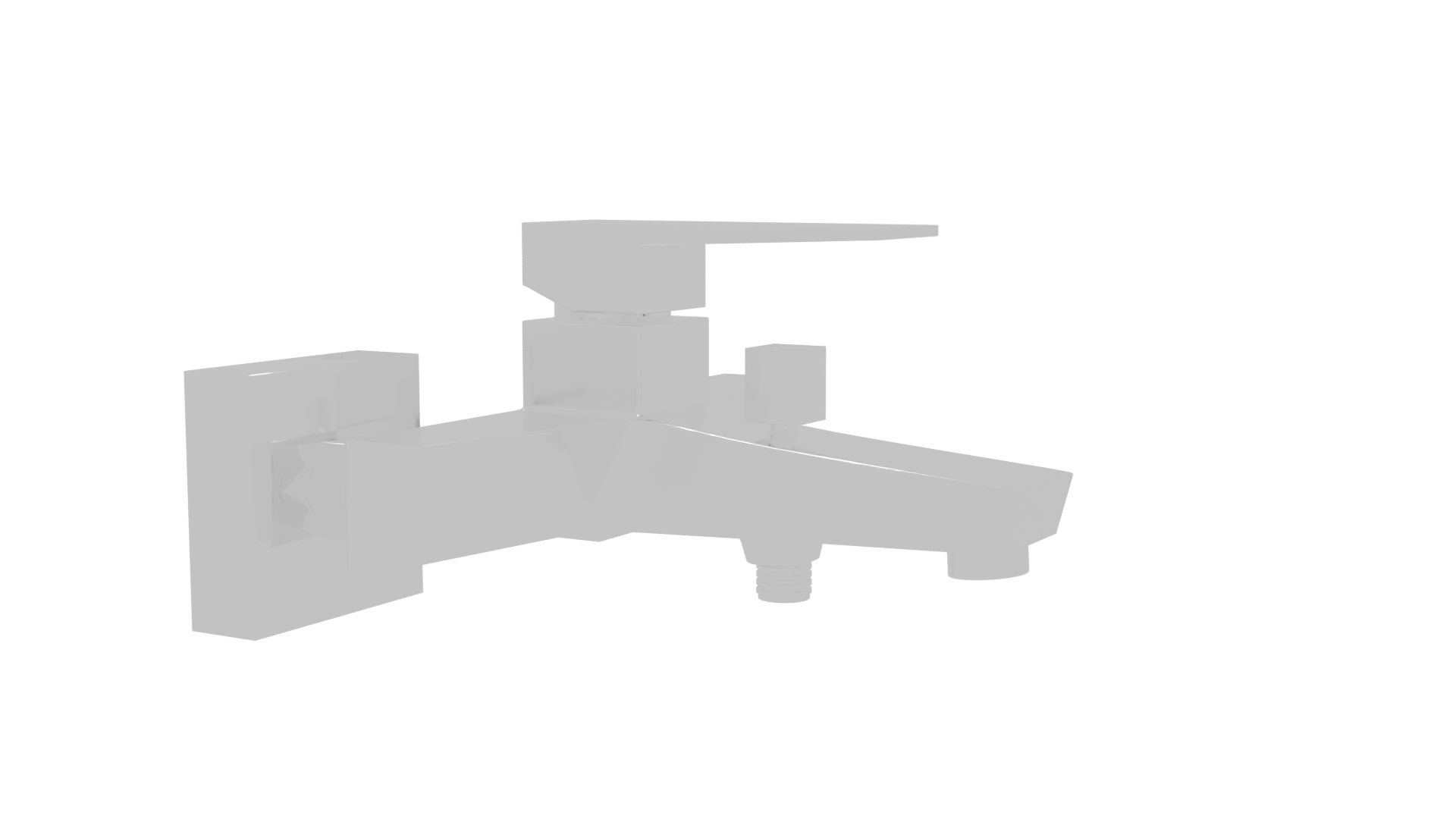 Stylish Contemporary Faucet Model - Professional 3D Model Render 9