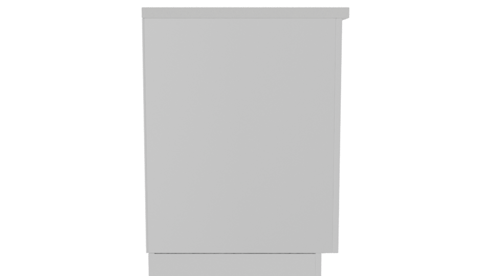 Stylish Modern Reception Desk 3D - Professional 3D Model Render 8