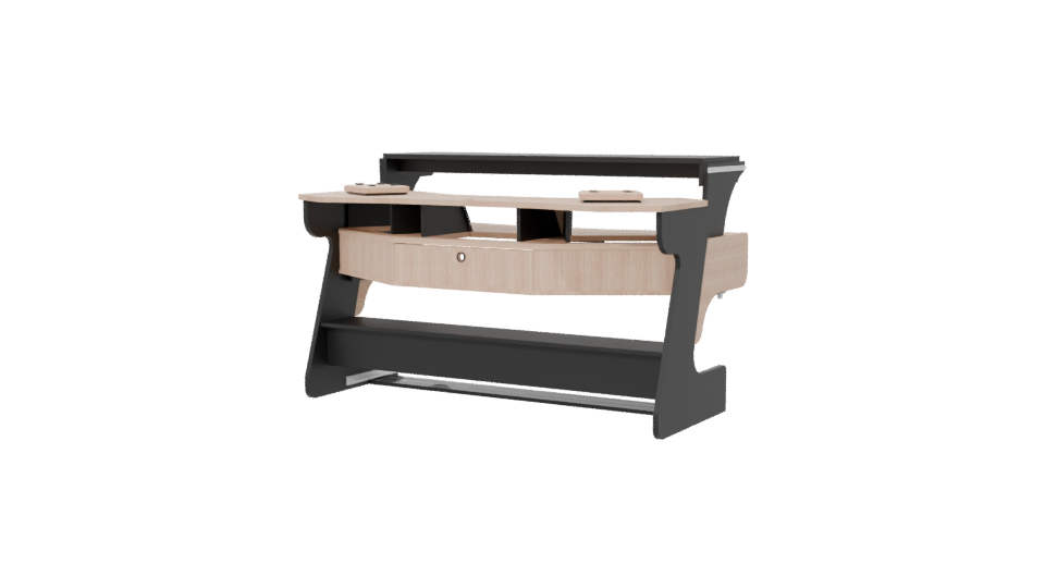 Contemporary Modular Office Desk 3D Model - Professional 3D Model Render 6