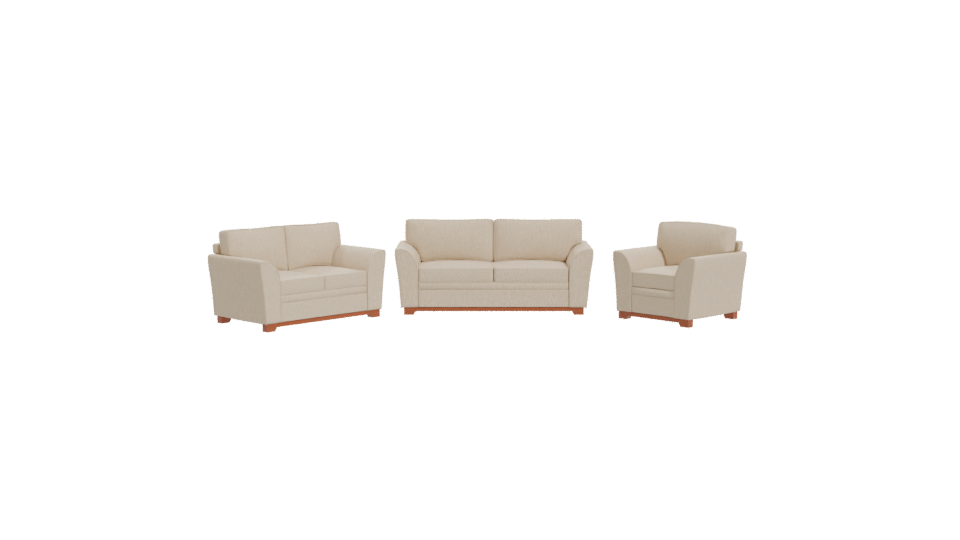Elegant Sofa Seating Set 3D - Professional 3D Model Render 11