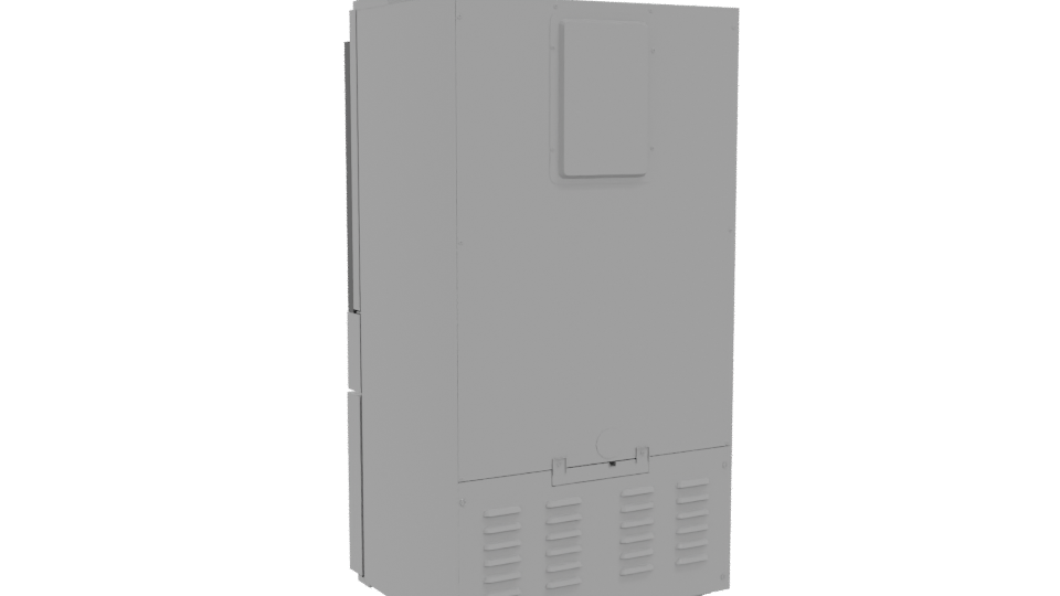 Stylish Black Refrigerator 3D Model - Professional 3D Model Render 4