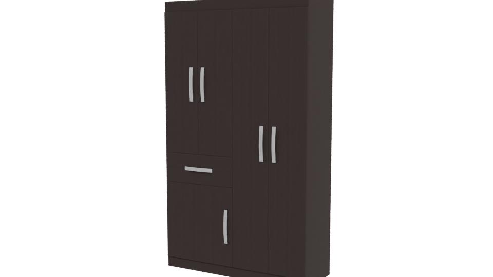 Elegant Modern Wooden Cabinet 3D Model - Professional 3D Model Render 12