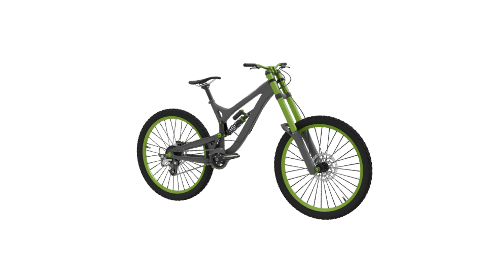 Dynamic Mountain Bike 3D Model - Professional 3D Model Render 9