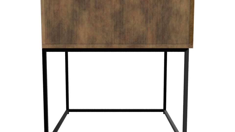 Stylish Wooden Side Table 3D - Professional 3D Model Render 8