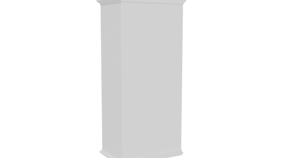 Elegant Minimalist Cabinet 3D Model - Professional 3D Model Render 4