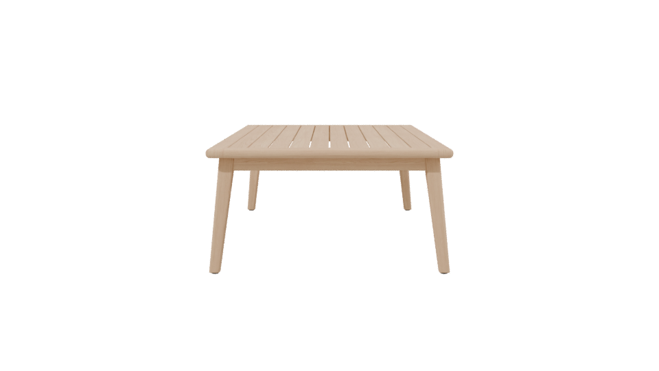 Sleek Modern Wooden Dining Table 3D Model - Professional 3D Model Render 2