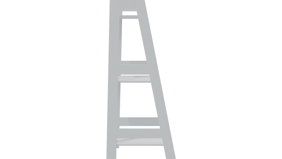 Minimalist Metal Shelf 3D Model - Professional 3D Model Render 8