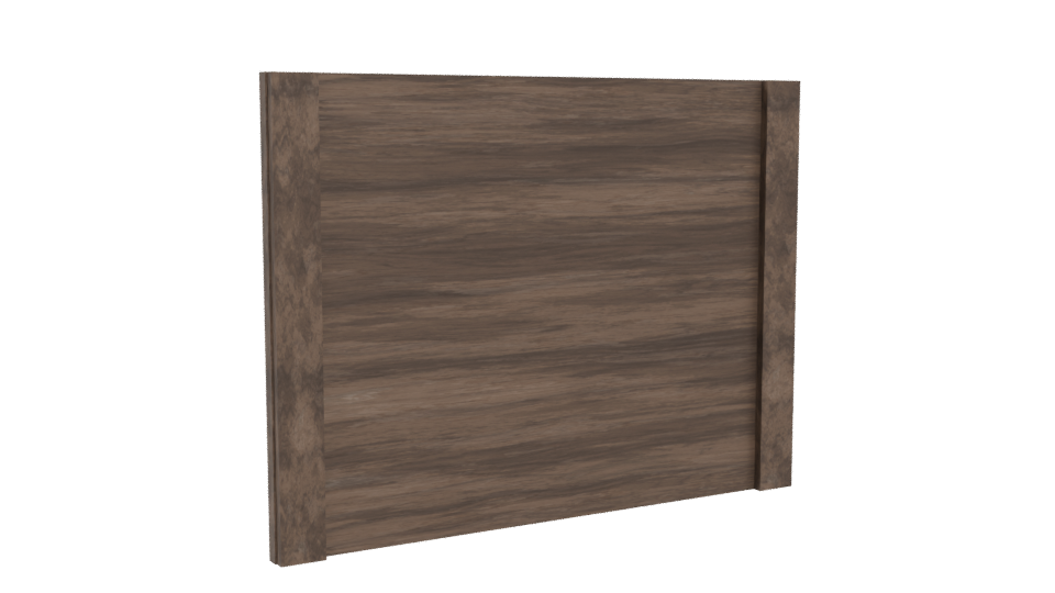 Stylish Wooden Media Unit 3D - Professional 3D Model Render 4