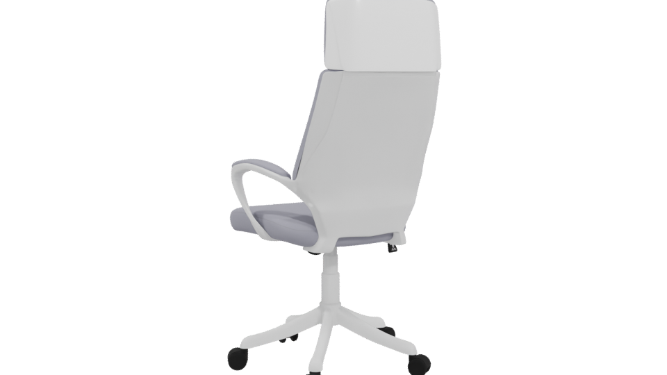 Elegant Ergonomic Office Chair 3D Model - Professional 3D Model Render 4