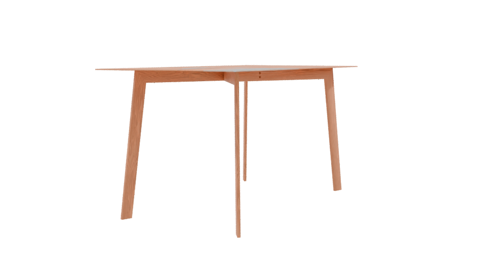 Modern Glass Top Dining Table 3D Model - Professional 3D Model Render 9