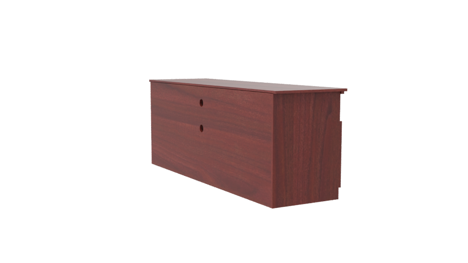 Modern Wooden TV Cabinet Model - Professional 3D Model Render 7