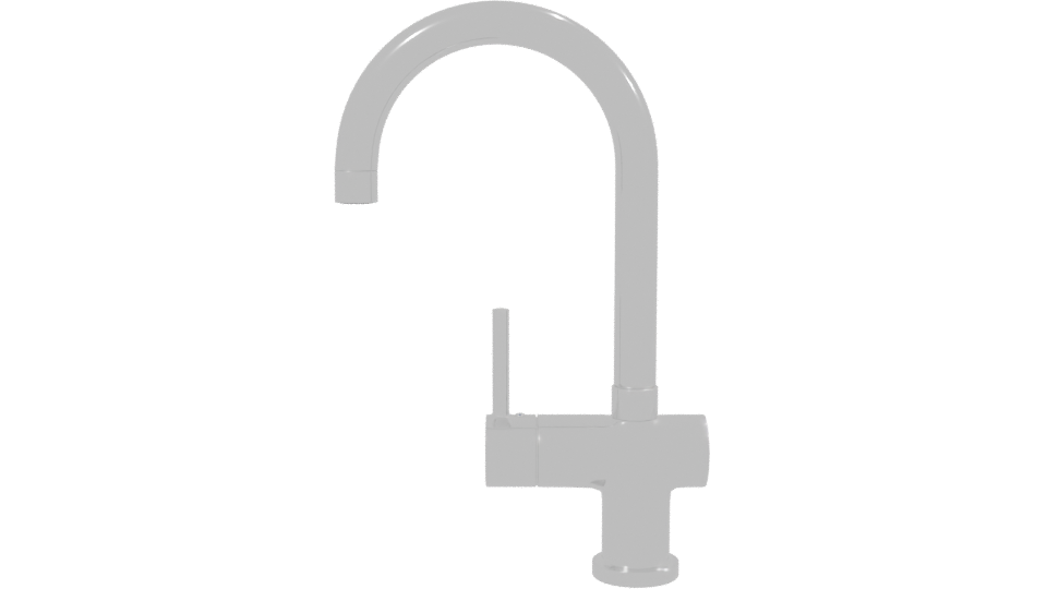 Modern Kitchen Faucet Model - Professional 3D Model Render 2