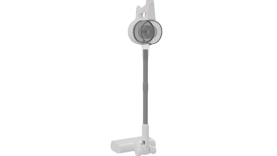 Compact Cordless Vacuum Cleaner Model - Professional 3D Model Render 7