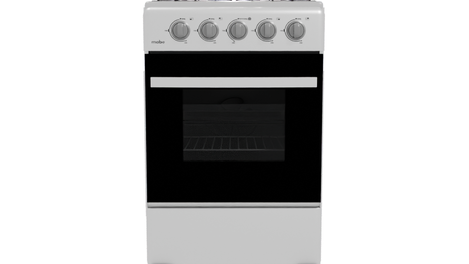 Compact Kitchen Gas Stove 3D - Professional 3D Model Render 11