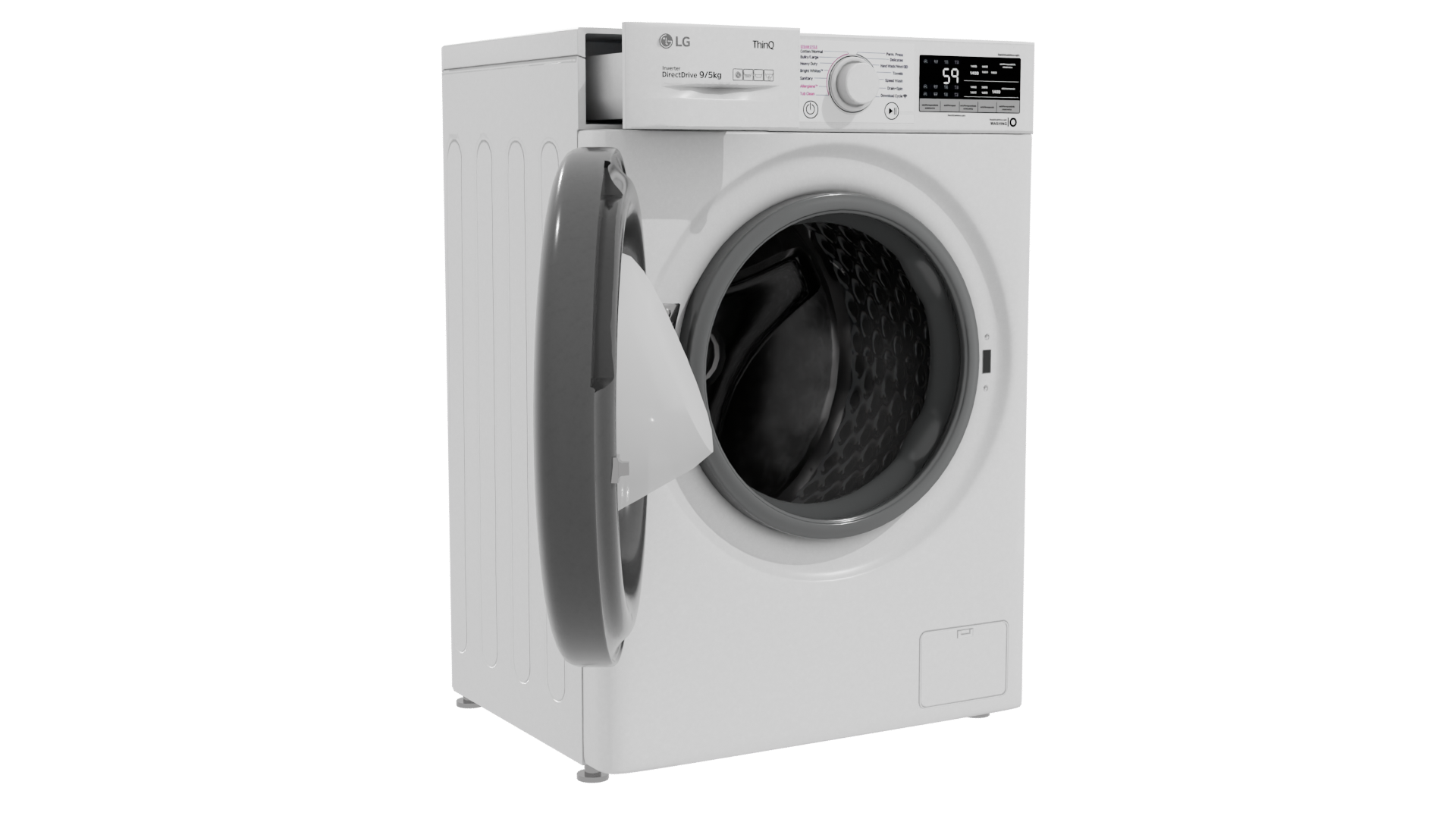 Realistic Washing Machine Model - Professional 3D Model Render 10