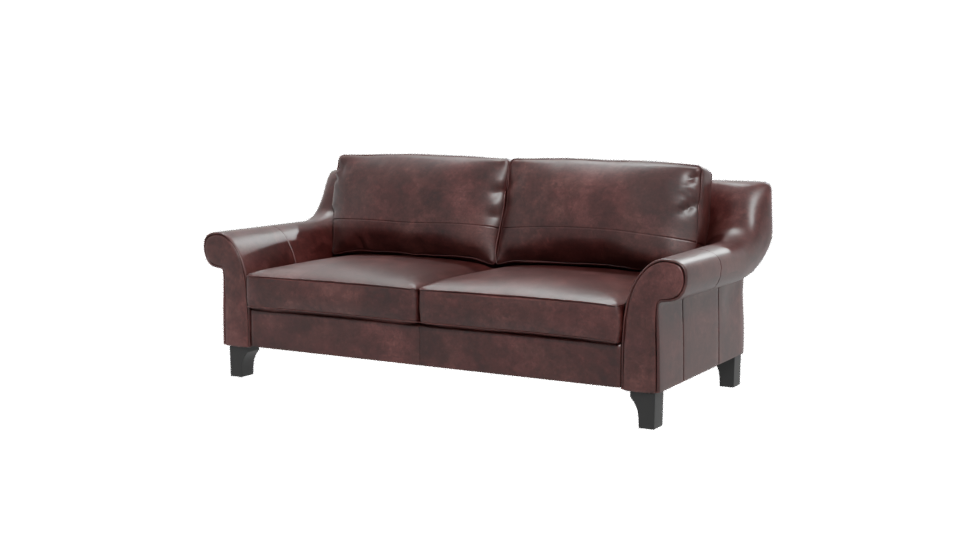 Elegant Leather Sofa 3D Model - Professional 3D Model Render 12