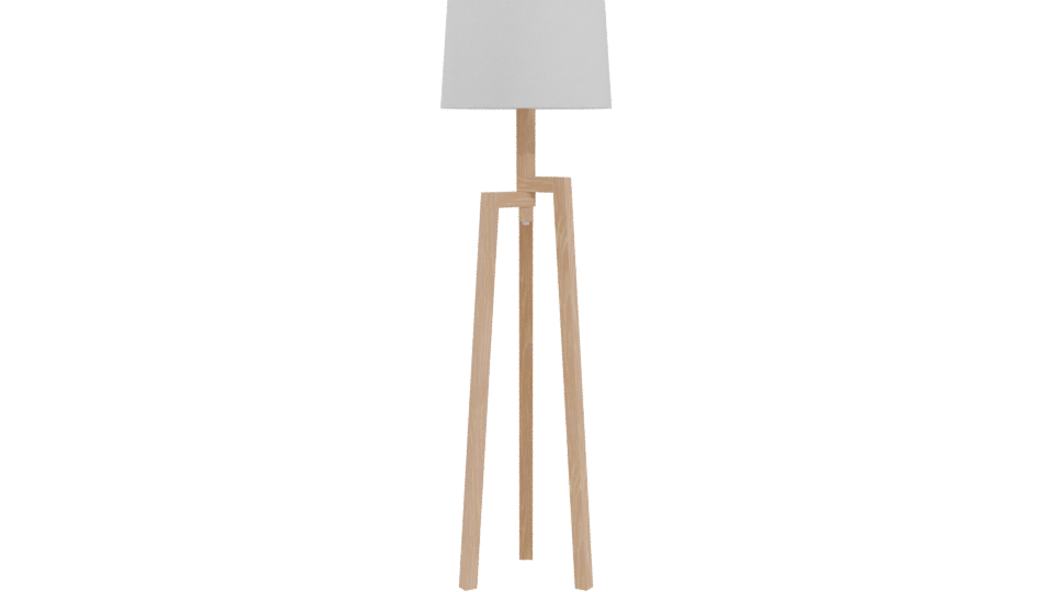 Stylish Minimalist Floor Lamp 3D Model - Professional 3D Model Render 4