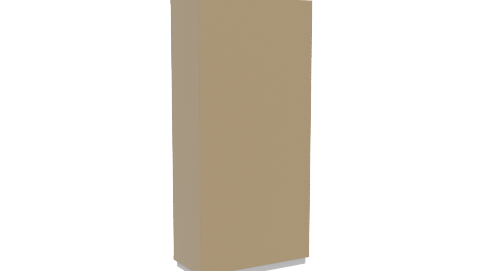 Stylish Metal Storage Locker 3D - Professional 3D Model Render 4