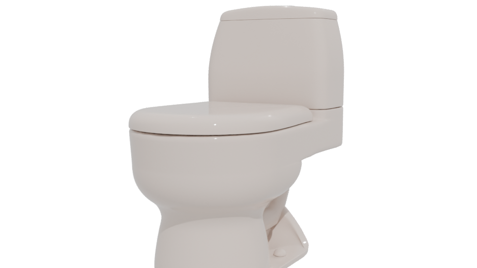 Stylish Bathroom Toilet Model 3D - Professional 3D Model Render 12