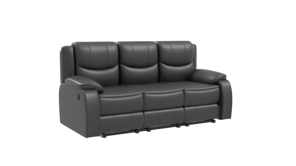 Reclinable Leather Sofa 3D Model - Professional 3D Model Render 10