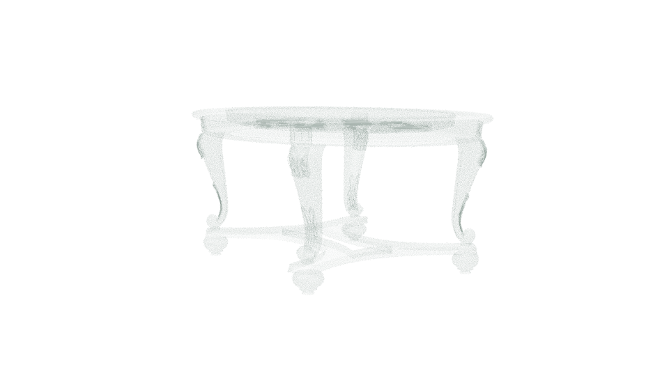 Elegant Vintage Coffee Table 3D Model - Professional 3D Model Render 7
