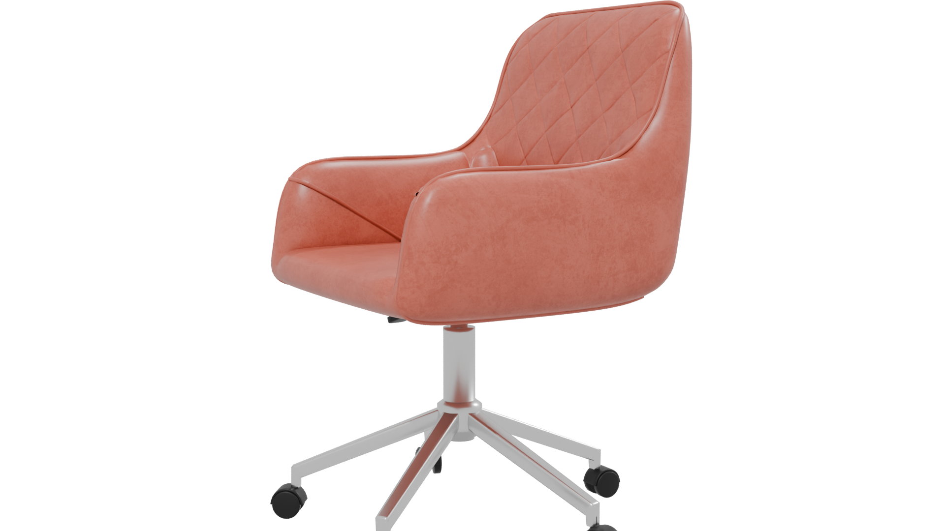 Stylish Modern Quilted Office Chair 3D Model - Professional 3D Model Render 13