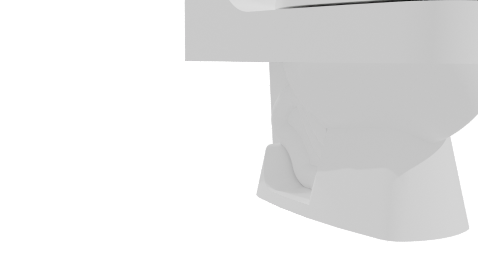 Contemporary Ceramic Toilet 3D Model - Professional 3D Model Render 10
