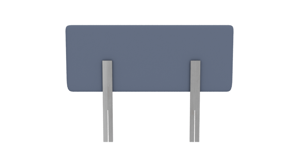 Stylish Fabric Bed Headboard 3D - Professional 3D Model Render 5